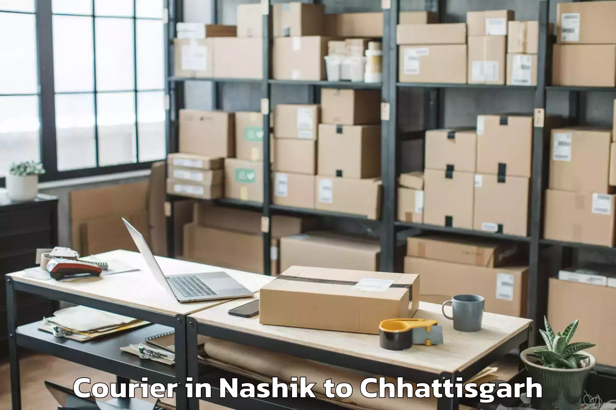 Book Your Nashik to Khairagarh Courier Today